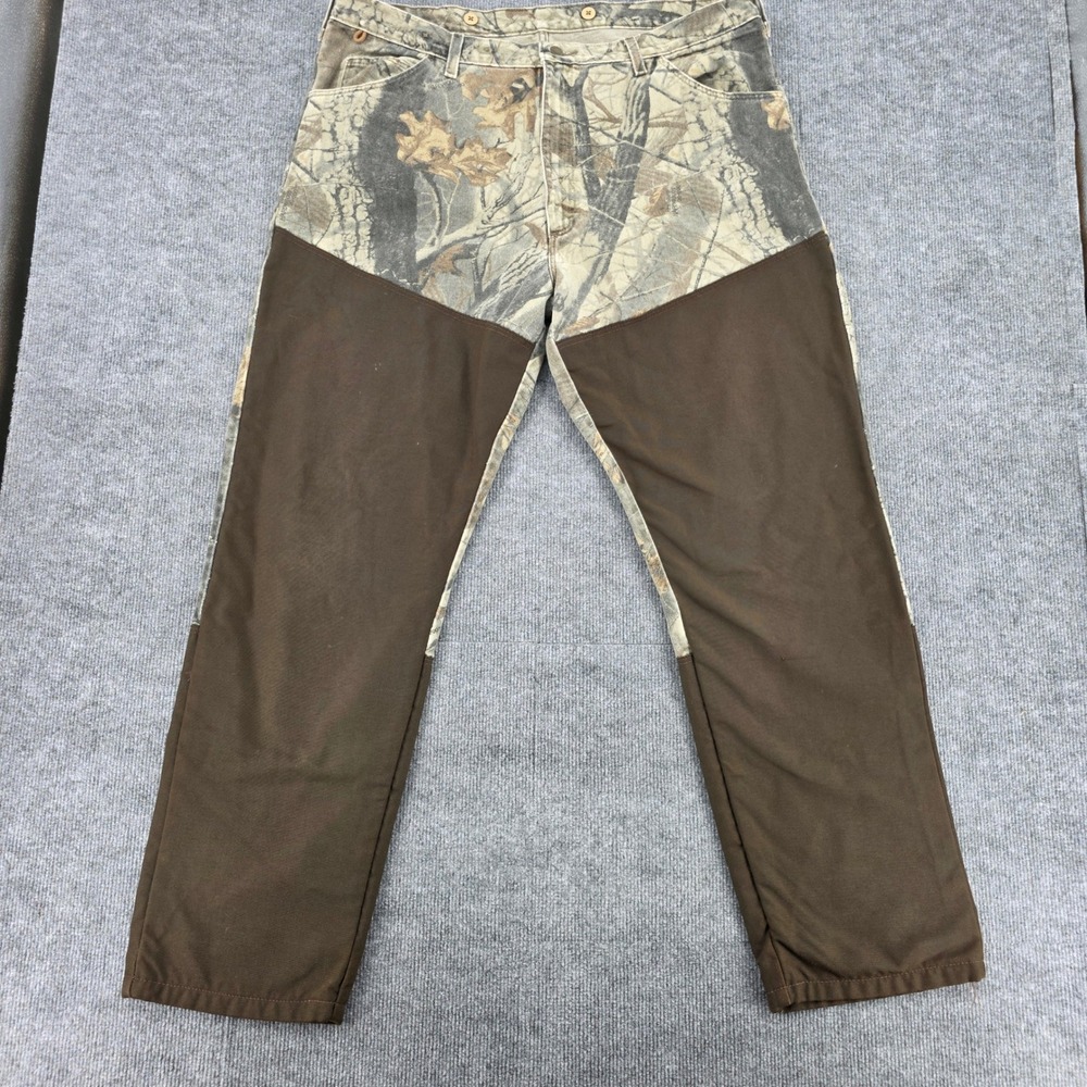Wrangler Rugged Wear Realtree Hardwoods Camo Brush Guard Hunting Pants Men 42x32